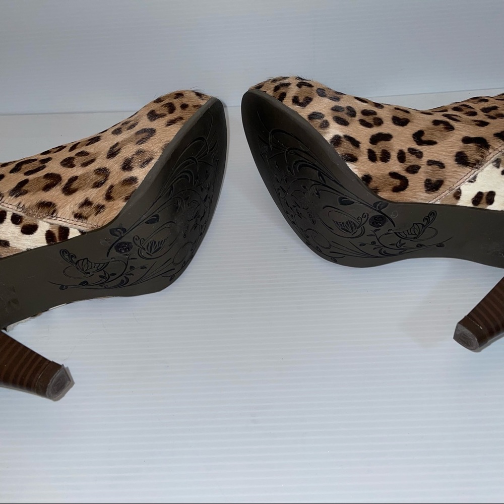 Rockwell Tharp Leopard 🐆 Calf hair Bootie - Picture 6 of 13